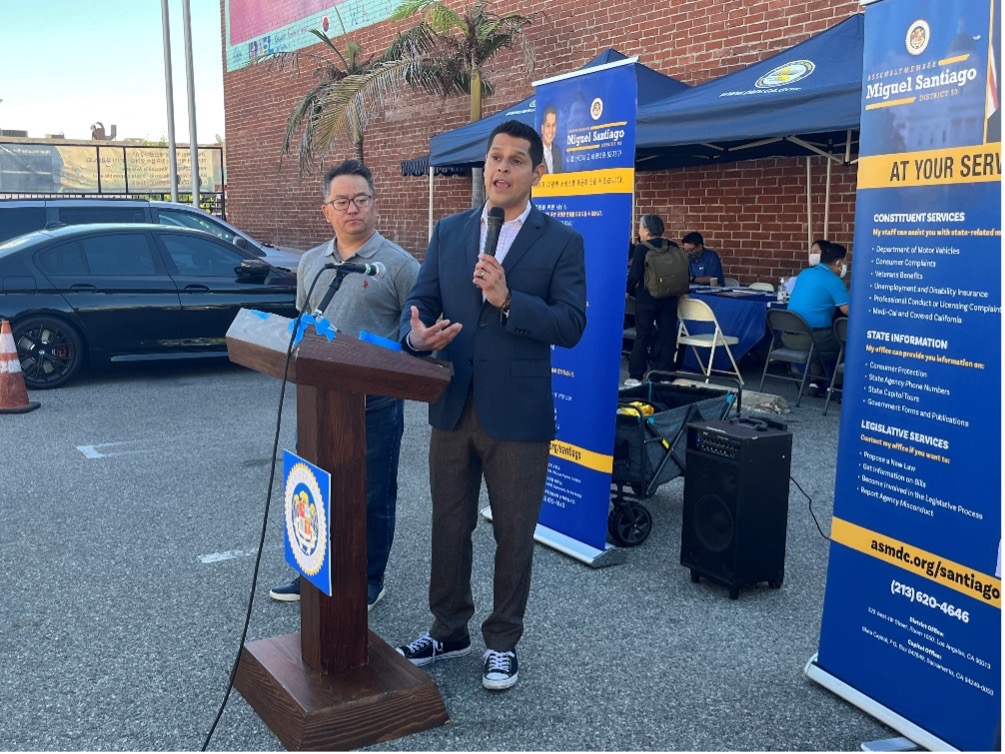 Assembly Member Santiago Held Community DMV Event and Press Conference