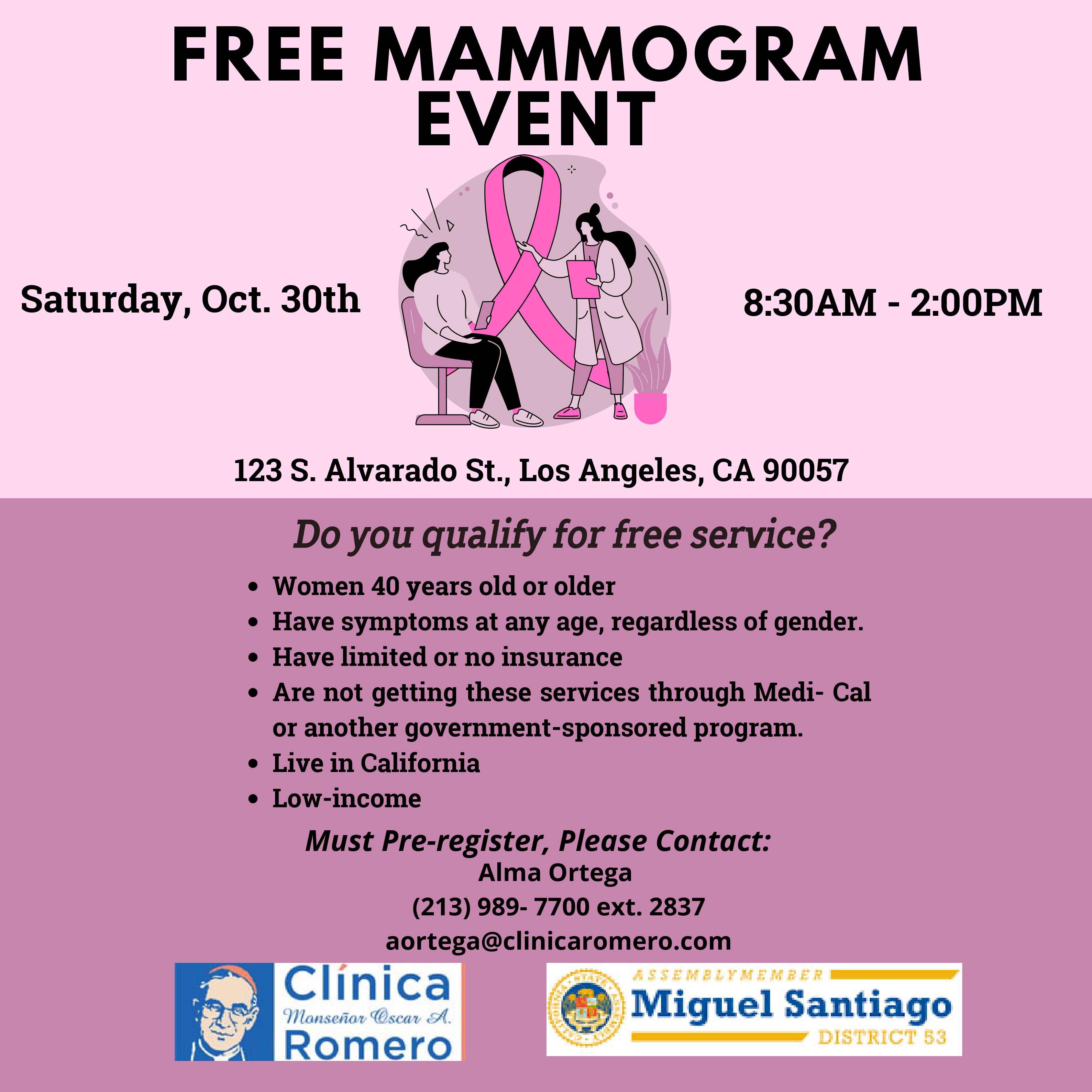Free Mammogram Event