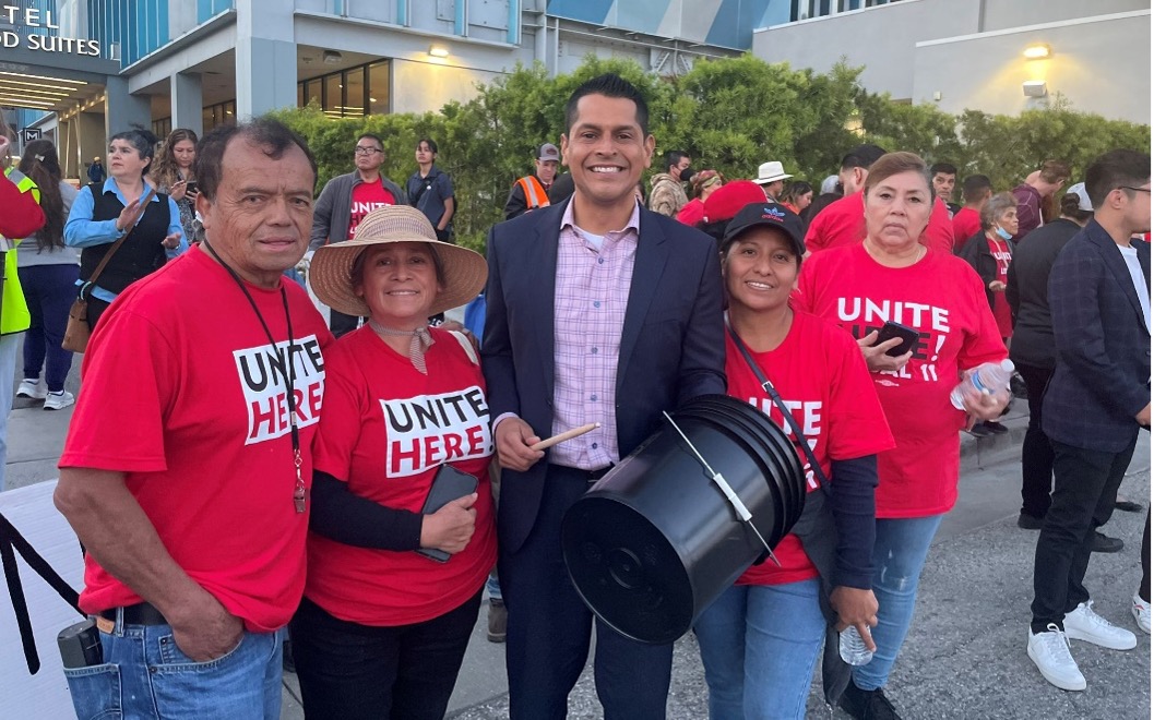 UNITE HERE 11 with Assemblymember Santiago