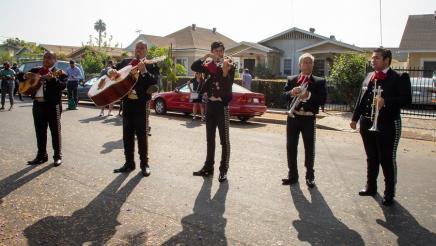 Father’s Day mariachi parade in Boyle Heights