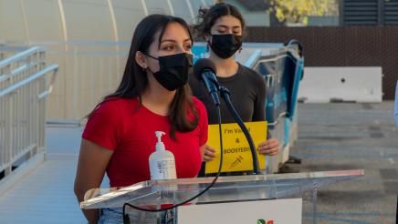 Boyle Heights teens speak about the importance of being vaccinated. 