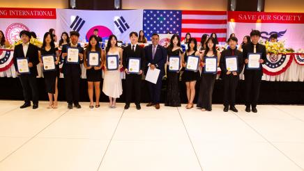 Asm. González with multiple honorees