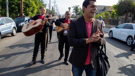 Father’s Day mariachi parade in Boyle Heights